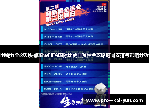 围绕五个必知要点解读FIFA国际比赛日赛程全攻略时间安排与影响分析 围绕五个必知要点解读FIFA国际比赛日赛程全攻略时间安排与影响分析